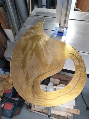 Gebogen door de wind